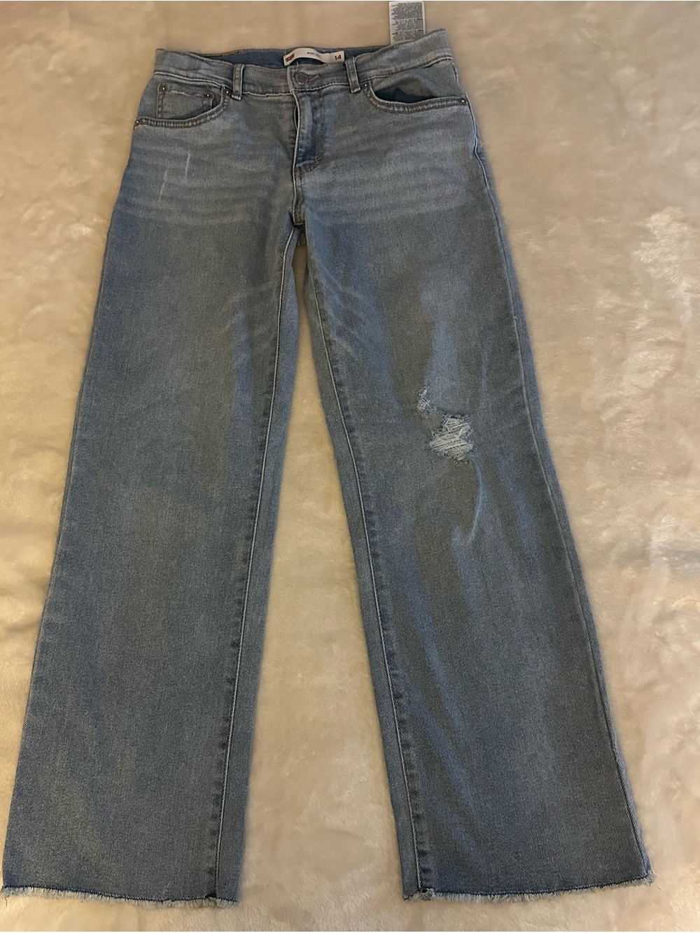 Levi's Light Blue Bootcut Jeans for a 14 years old girl